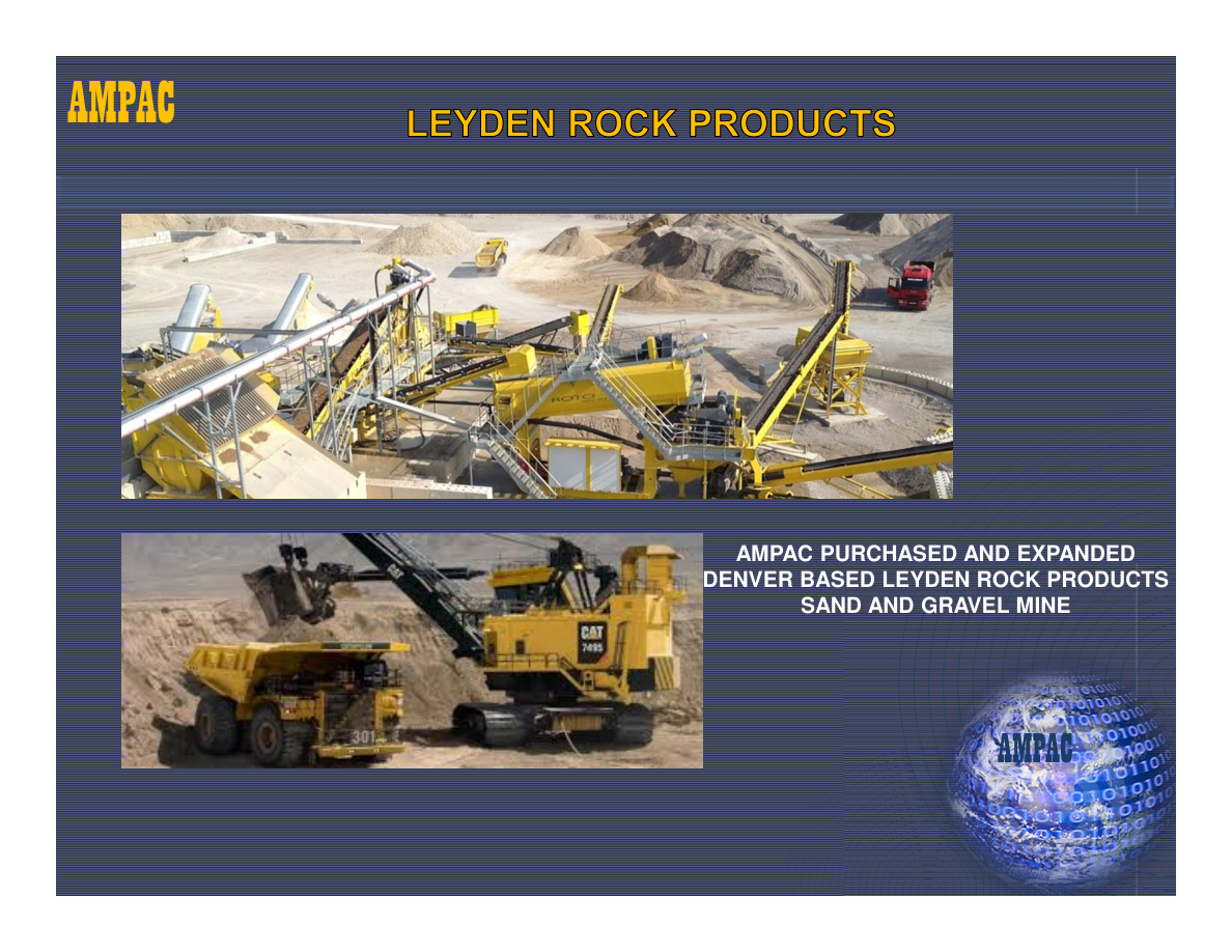 Leyden Rock Products aggregate operation